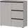 Germania Kommode »Lemont« Kommode mit 3 Schubladen und einer Tür- grau ¦ Maße cm B: 90 H: 91 T: 41.0