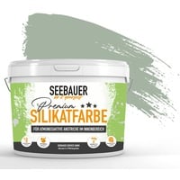 SEEBAUER diy® Silikatfarbe Grün für Innen (No. 764 Nordic Wood 2,5 Liter) Mineralfarbe Grüntöne hohe Deckkraft