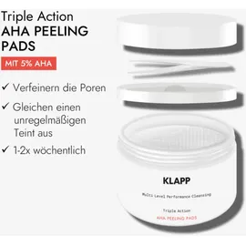 Klapp Cosmetics Multi Level Performance Cleansing AHA Peeling Pads 40 Stück