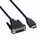 Value DVI (18+1) ST - HDMI ST, schwarz, 1 m