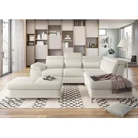 sit&more Ecksofa Cabrio L-Form, B: 274 cm, mit Sitztiefen-, Arm- & Kopfteilverstellung, 3 Nierenkissen, Federkern, optional Bettfunktion und Stauraum beige