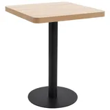 vidaXL Bistrotisch 60 x 75 x 60 cm hellbraun