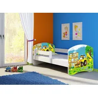 Clamaro Kinderbett, Babybett 70x140, 80x160, 80x180cm Juniorbett, Kind, Motiv,