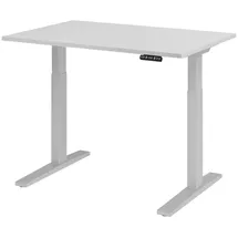 bümö Schreibtisch elektrisch höhenverstellbar grau
