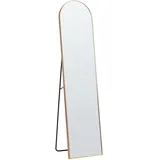 Moderner Standspiegel mit Rahmen klappbar oval gold Bagnolet