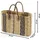 Kobolo Seegrastasche Shopper Naturbelassen Blau/Braun