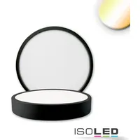 ISOLED LED Deckenleuchte PRO schwarz 8W, rund, 120mm, ColorSwitch 270030004000K, dimmbar
