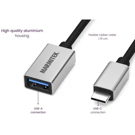 MARMITEK Connect USB-C to USB-A Adapter