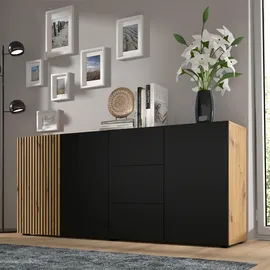 BIM Furniture Auris 180 x 82 x 42 cm Beige / Schwarz