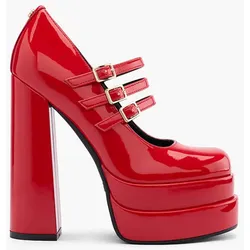 Mary Jane Pumps - Damen - rot