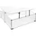 Wiltec Gewächshaus Doppel Frühbeet Alu 100x120x40cm Gewächshaus Gemüsebeet arretierbar