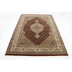Teppich MORGENLAND "Täbriz 50 Raj Teppich Mahi", rot, B:170cm H:9mm L:240cm, Korkwolle, Teppiche, Täbrizteppiche