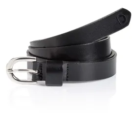 Tom Tailor Damengürtel Leder 1,5 cm schwarz 100