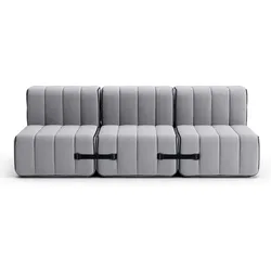Curt Modulsofa mit Lehne JET Grau