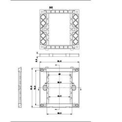 VALUE A/V-Anschluss-System, Abdeckrahmen für Dose