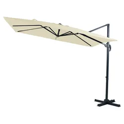 Gardissimo CANNES Alu Ampelschirm 300x200cm Pendelschirm UV50+ natur