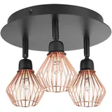 Beliani Deckenleuchte, Kupfer, Metall, G9, 23x20x23 cm, Lampen - Leuchten, Innenbeleuchtung, Deckenleuchten