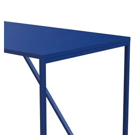 Oviala Rechteckiger Esstisch für 4 Personen aus dunkelblauem Stahl