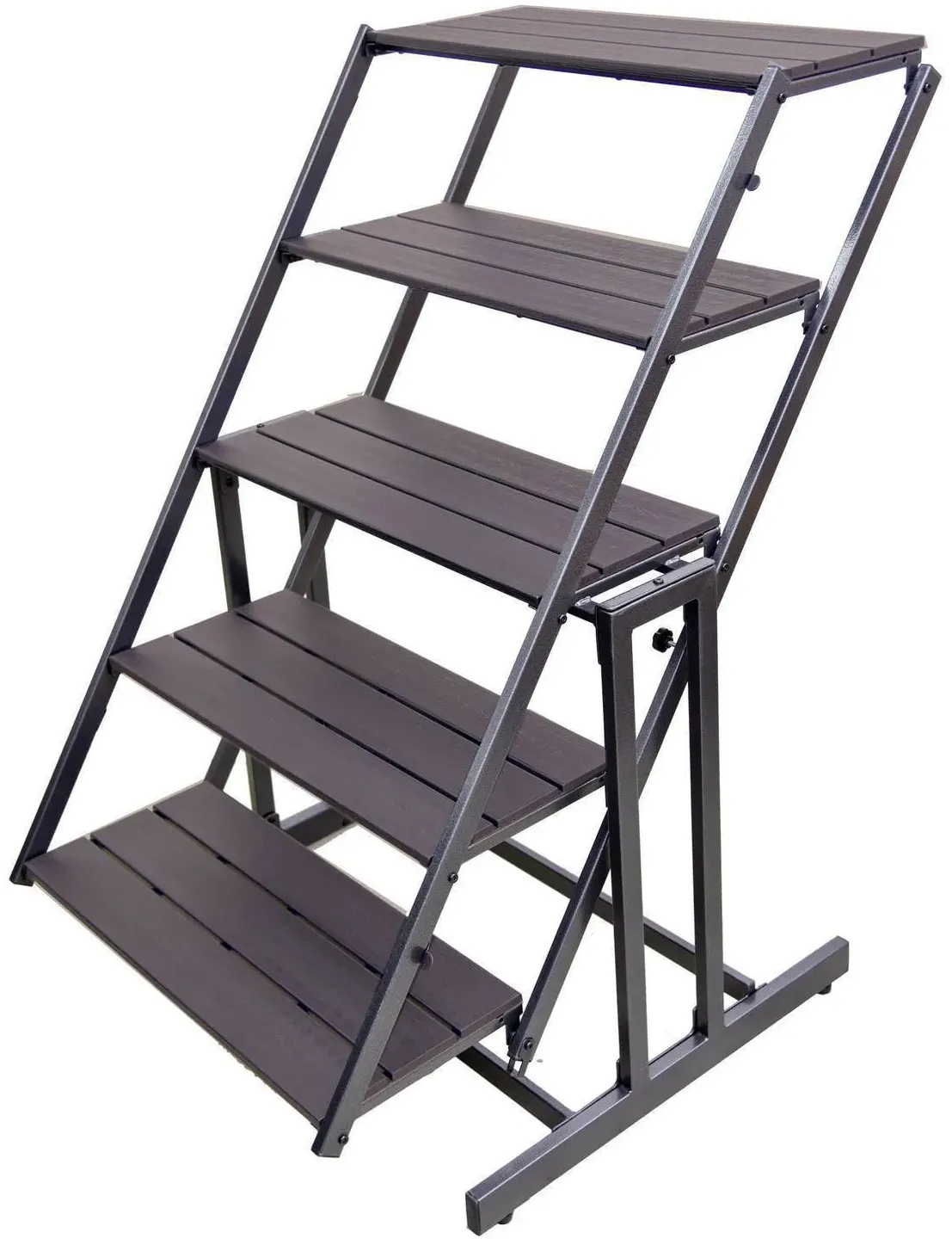 Regal und Tisch 2in1, Pflanztreppe, Gartenmöbel, Klapptisch
