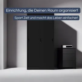 Jan Nowak DELUKE Aktenschrank 185 x 90 x 40 cm Schwarz