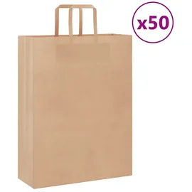vidaXL Papiertragetaschen Braun 32 x 12 x 42 cm