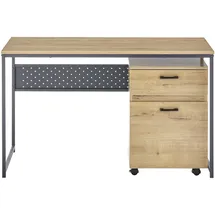MCA Furniture Schreibtisch Corinth Wildeiche / Schwarz