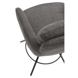 Stolkom Barhocker SOFIA drehbar Metall 180 ° Schwarz