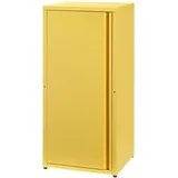 [en.casa] Burlöv Aktenschrank 88 x 40 x 35 cm Gelb