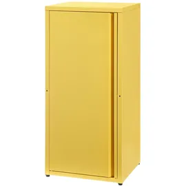 [en.casa] Burlöv Aktenschrank 88 x 40 x 35 cm Gelb