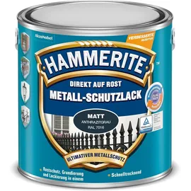 Hammerite Metall-Schutzlack Anthrazitgrau matt 2,5 l