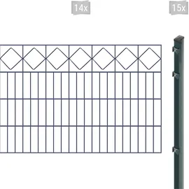 Arvotec EXCLUSIVE 80 zum Einbetonieren "Karo" mit Zierleiste, (Set, 29-St), Zaunhöhe 80 cm, Zaunlänge 2 - 60 m