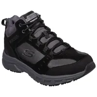 SKECHERS Oak Canyon Ironhide trekking shoes,hiking boots, Black Suede Mesh Pu Charcoal Trim, 41 EU