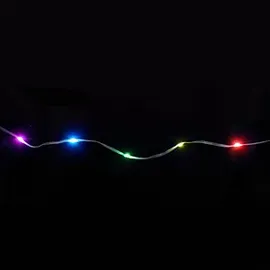 IDENA LED Lichterkette Micro 12,9 m Bunt