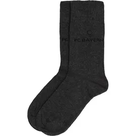 FC Bayern München Socken 2023 Unisex Grau 35-38