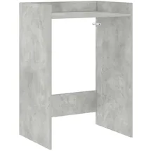 vidaXL Waschmaschinen-Schrank 67,5 x 48 x 97 cm Grau Holzwerkstoff