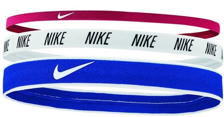 Nike Mixed Width Headbands 3 pack - Haargummis - Red/Blue