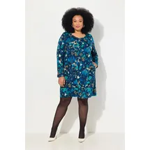 Ulla Popken Midikleid A-Linie Schwarz 58/60