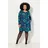 Ulla Popken Midikleid A-Linie Schwarz 58/60