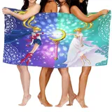 RHODAN Anime Strandtuch, Microfaser Handtücher,Sandfestes Strandhandtuch,Kawaii Merch,Einseitiger Druck,Cute Stuff (8,80x135cm)