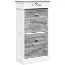 vidaXL Schuhschrank 50 x 98 x 28 cm grau