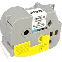 Ampertec P-Touch Band kompatibel zu TZe-FX261 schwarz auf weiß