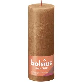 Bolsius Rustik Stumpenkerze 190/68 mm braun