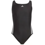 adidas 3-Streifen Badeanzug Black / White 140