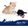 Lyra Pet Katzenangel mit Maus schwarz
