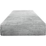 ASPERO Spannbettlaken Flanell 90-100 x 200 cm grau