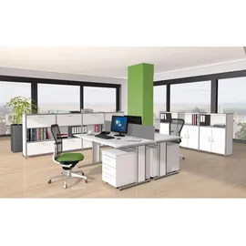 Kerkmann Schreibtisch Artline 180 cm Glas anthrazit