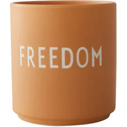 Design Letters - AJ Favourite Porzellan Becher, Freedom / orange