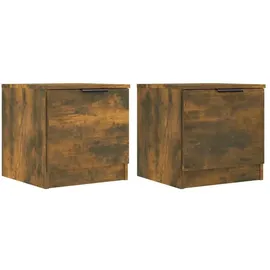 vidaXL Nachtschrank 2 Stk. 40 x 39 x 40 cm Braun