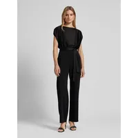 Swing Jumpsuit mit Rundhalsausschnitt, Black, 42