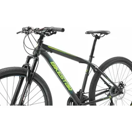 Bikestar Mountainbike, 21 Gang, Shimano, RD-TY300 Schaltwerk, Kettenschaltung, für Damen und Herren, Kettenschaltung, 11751763-48 schwarz 29 Zoll (73,66cm),